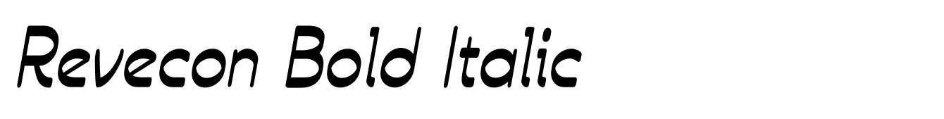 Revecon Bold Italic
